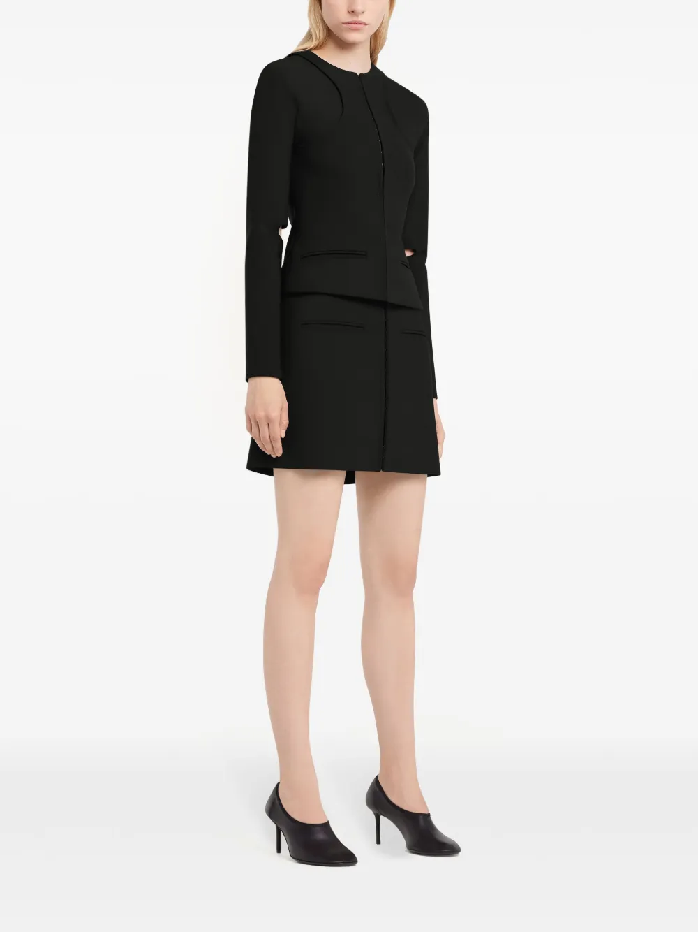 Courrèges Heritage mini-rok met uitgesneden details Zwart