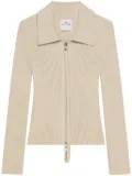 Courrèges zip-up cardigan - Neutrals