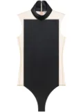 Courrèges Illusion bodysuit - Black