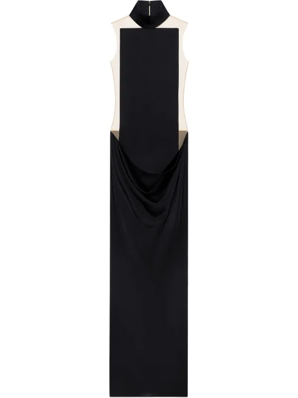 Short Illusion Dress - Black - 34 - Courrges