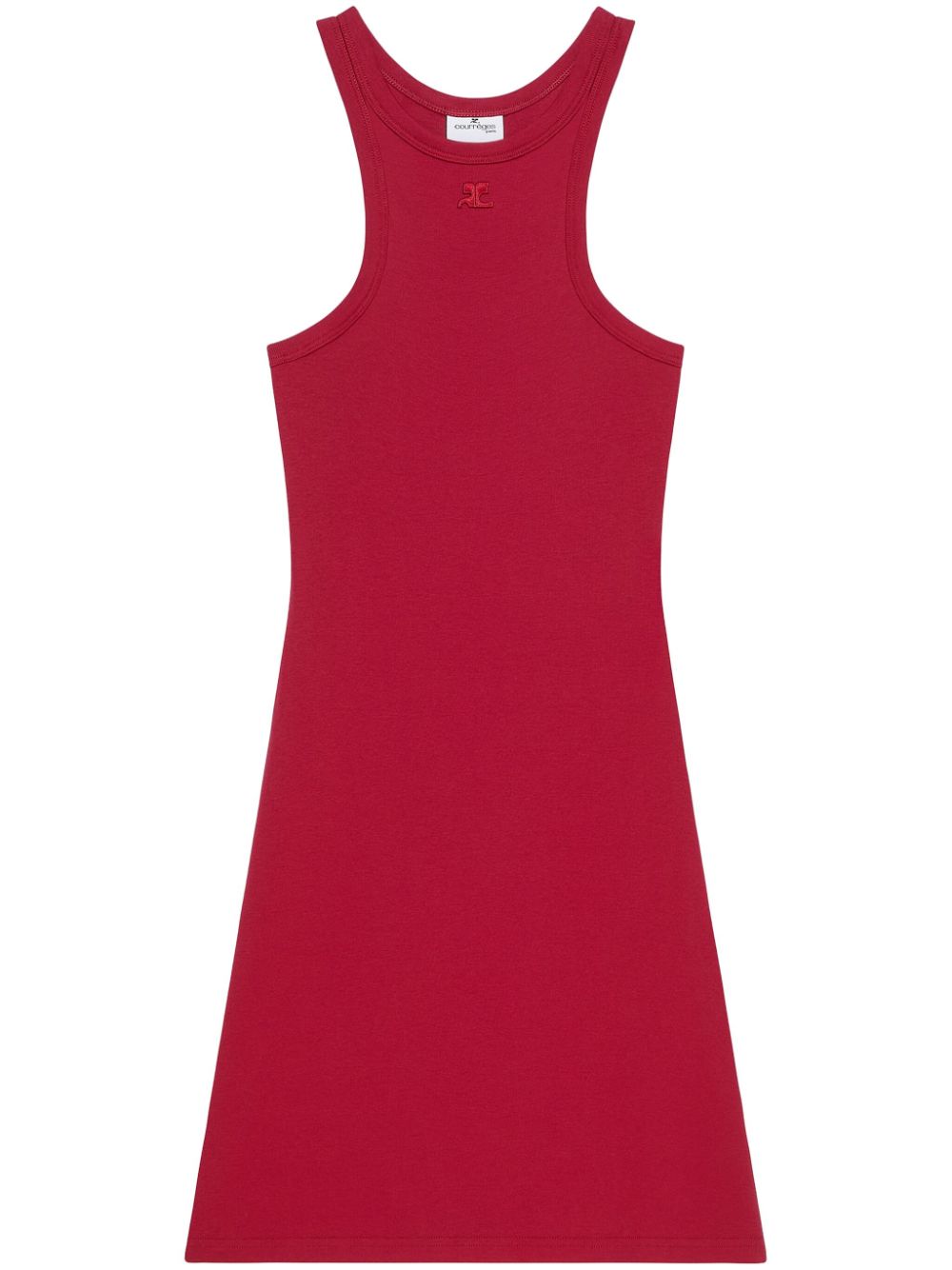 Courrèges cotton scuba dress - Red