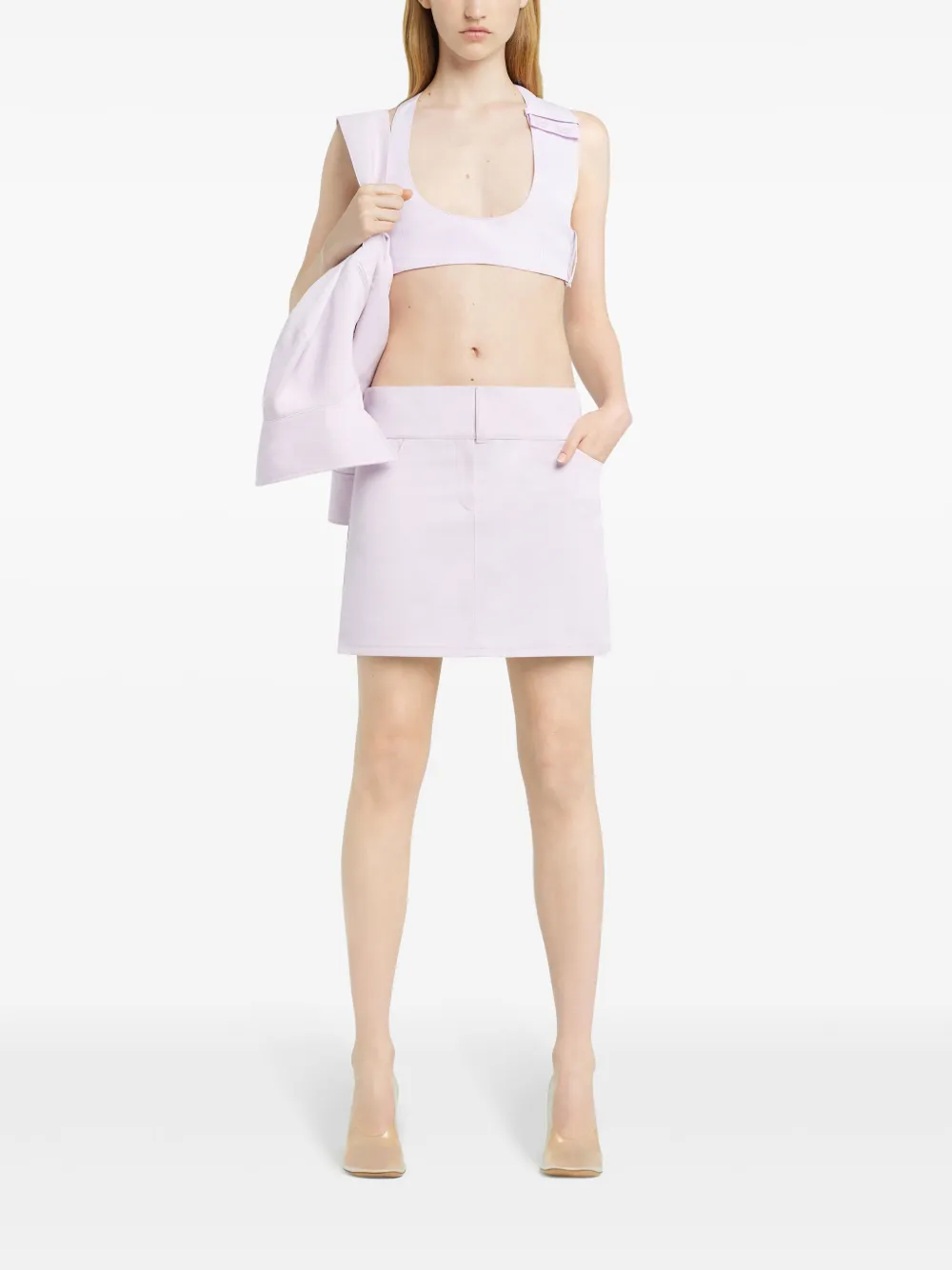 Courrèges Top met racerback - Roze