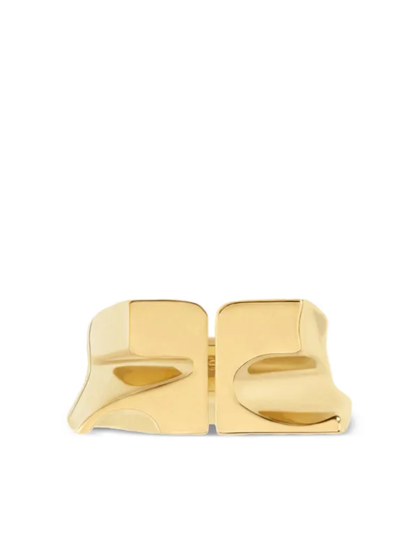 Courrèges AC Signet Ring in Gold