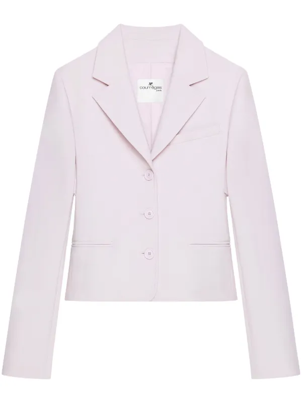 Courrèges Martingale-strap Blazer in Pink