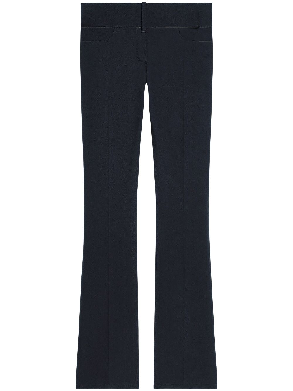 Courrèges belted flared pants - Blue