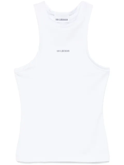 Han Kjøbenhavn logo-appliqué racer top