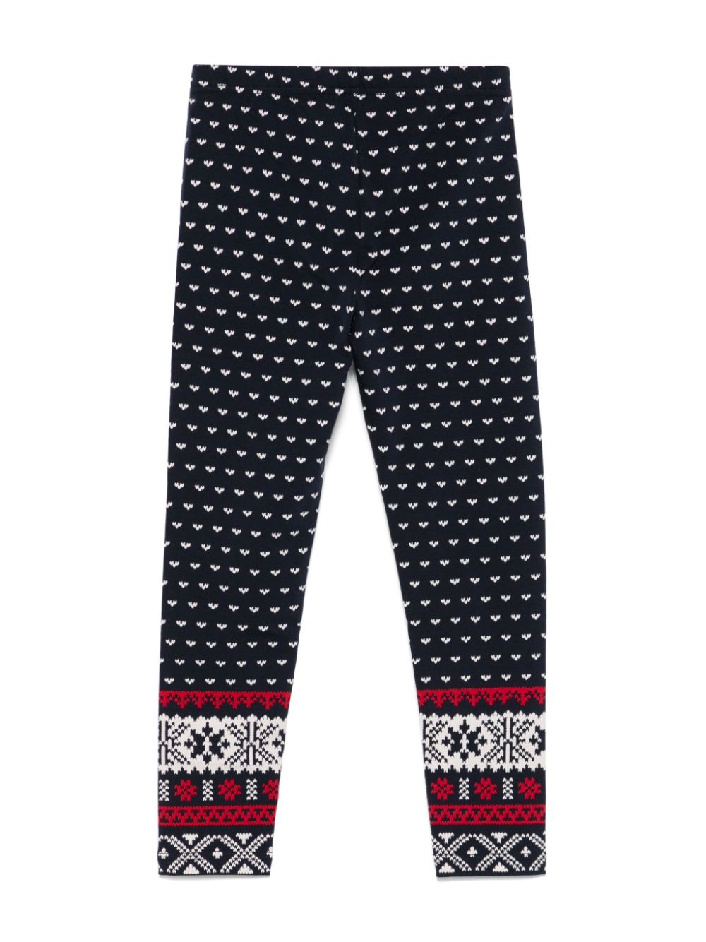 POLO RALPH LAUREN KIDS fair isle ttretch-jersey leggings - Blauw