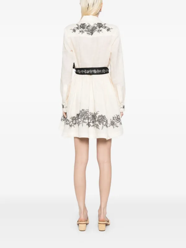 【Zimmermann】SHIRT MINI DRESS シンプル シャツ ミニドレス Zimmermann】SHIRT MINI DRESS シンプル シャツ ミニドレス