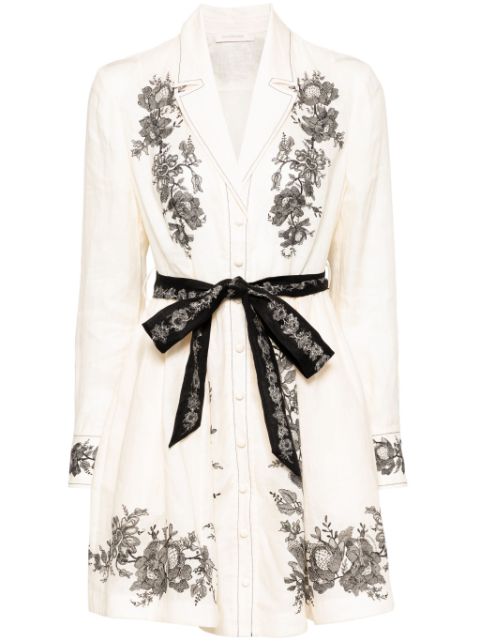 ZIMMERMANN shirt mini dress