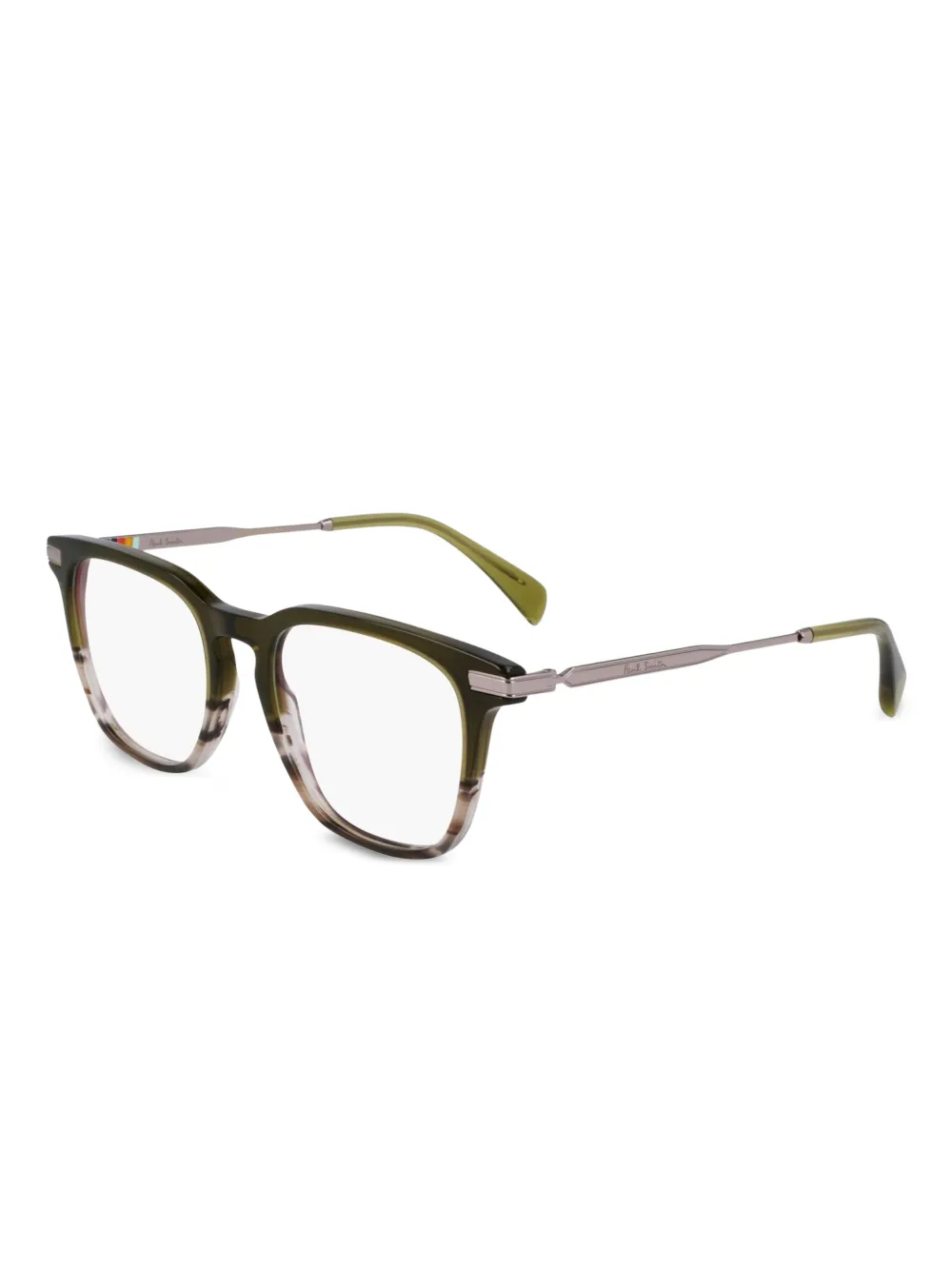 Paul Smith striped olive square glasses | Image 2