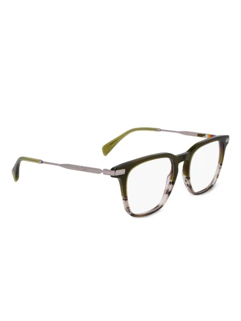 Paul Smith striped olive square glasses