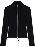 Courrèges zipped cardigan - Black