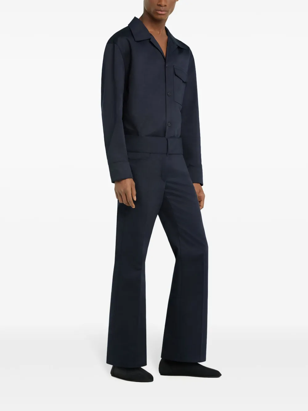 Courrèges Overhemd met borstzak Blauw