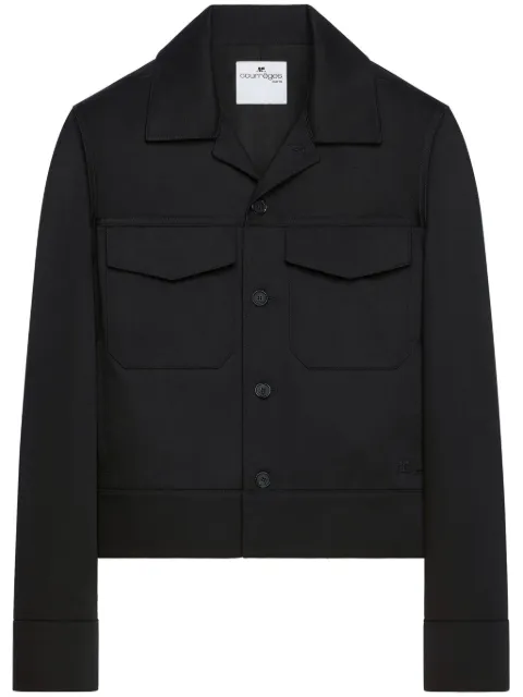 Courrèges flap-pocket shirt jacket