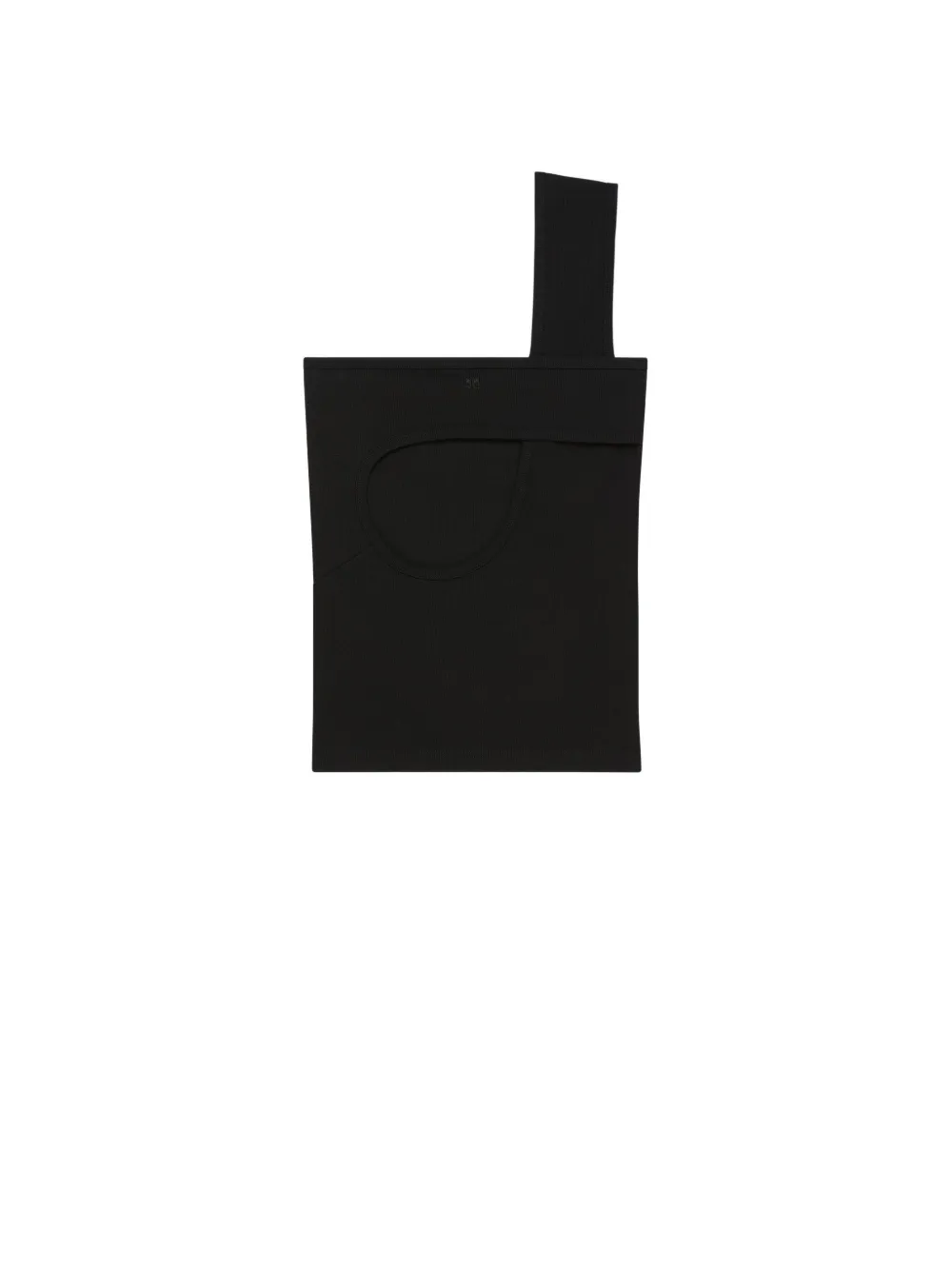 Courrèges Geribbelde tanktop Zwart