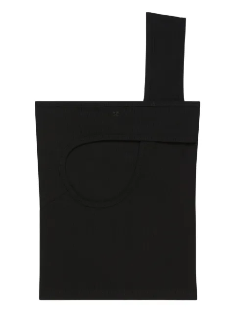 Courrèges cut-out ribbed top