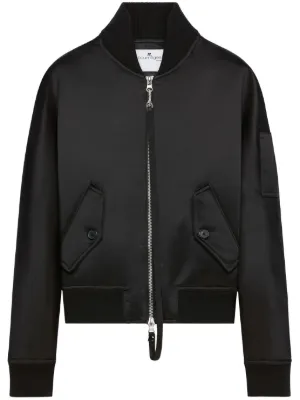 ブルゾン Courreges Bow Neck Bomber Jacket Courrèges Bow Neck Bomber Jacket in Brown | THE LIST