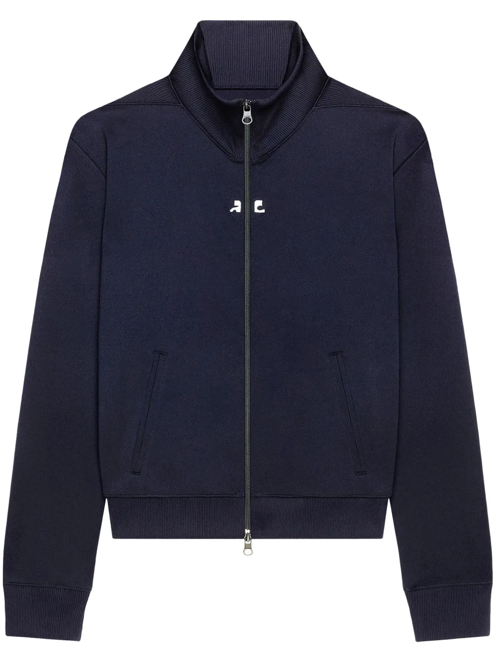 Courrèges Trainingsjack met geborduurd logo Blauw