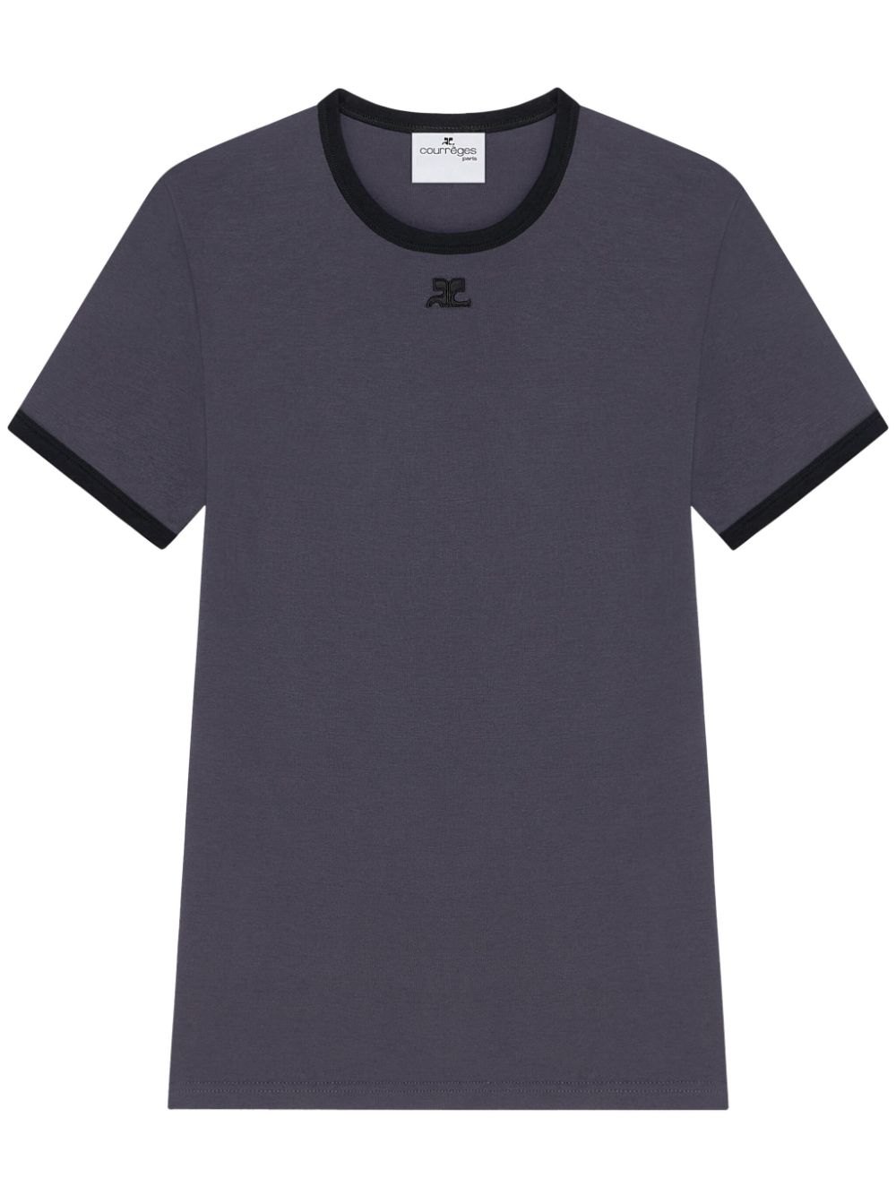 Courrèges Signature Contrast T-shirt Zwart