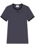Courrèges Signature Contrast T-shirt - Black