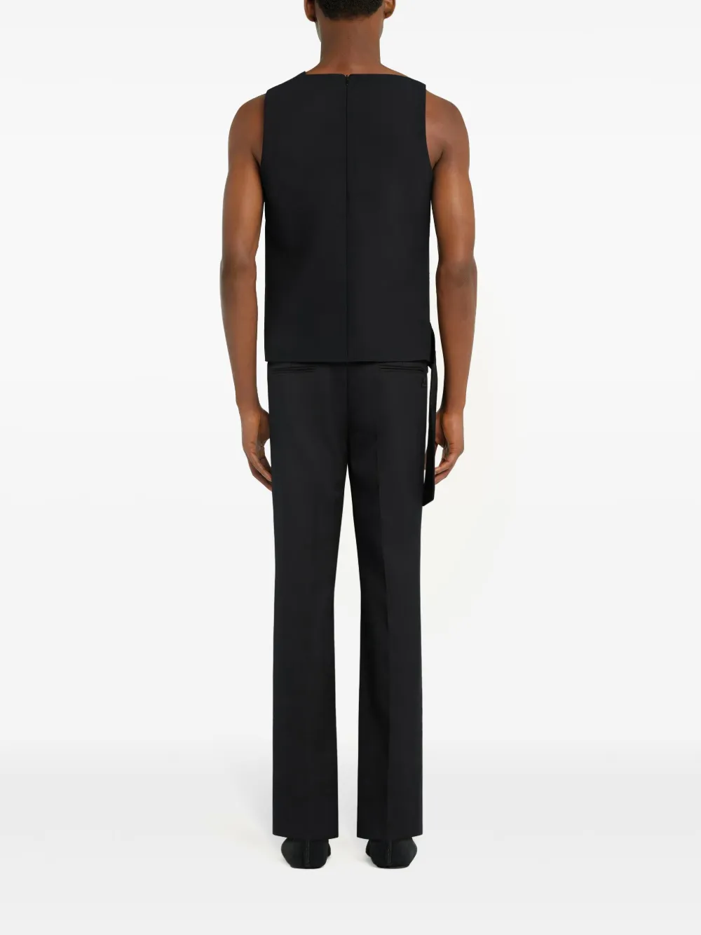 Courrèges Wollen pantalon Zwart