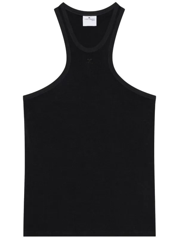 Courrèges Scuba Tank Top in Black