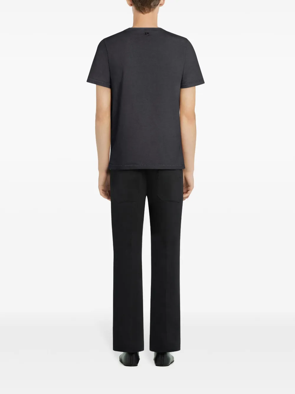 Courrèges T-shirt met logoprint Grijs