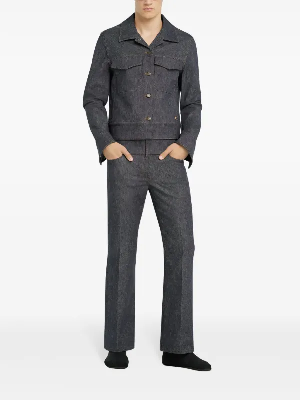 Courrèges Utility Trucker Jacket | Grey | FARFETCH RO