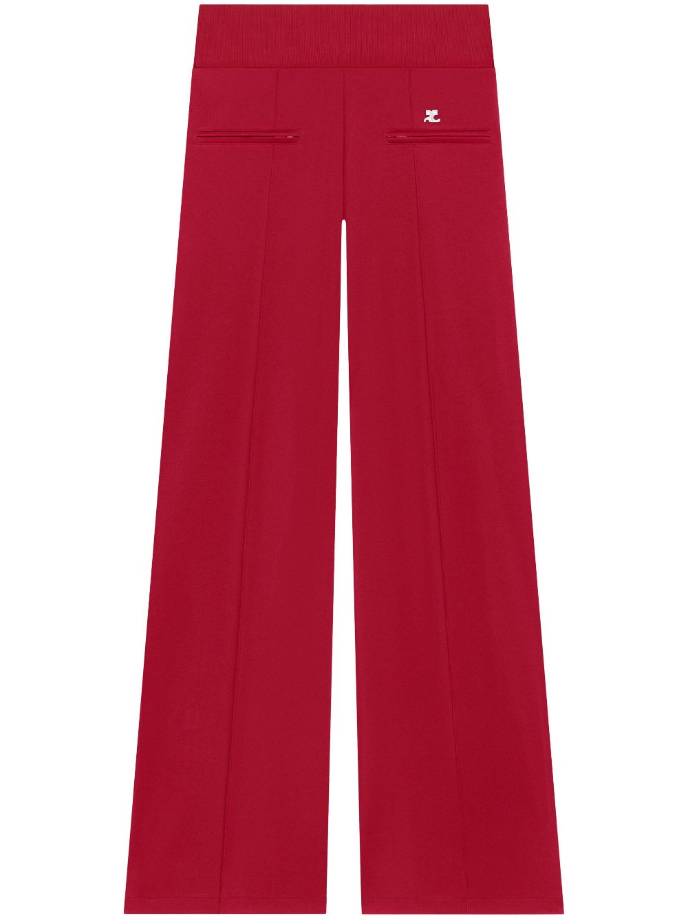 pressed crease track pants - Red