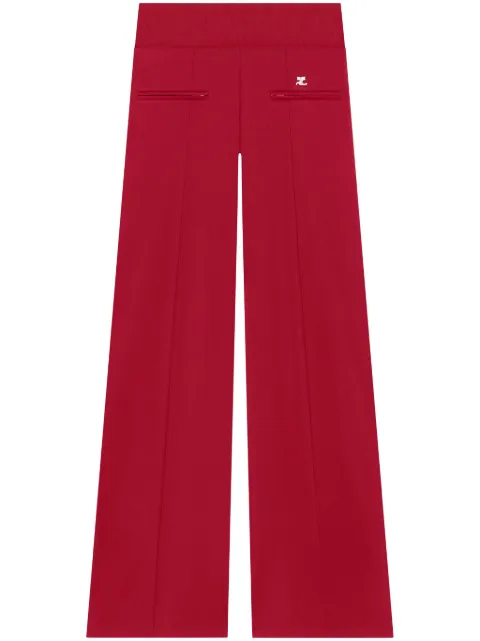 Courrèges pressed crease track pants