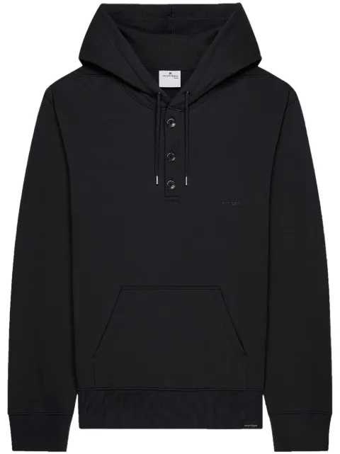 Courrèges hoodie con botones