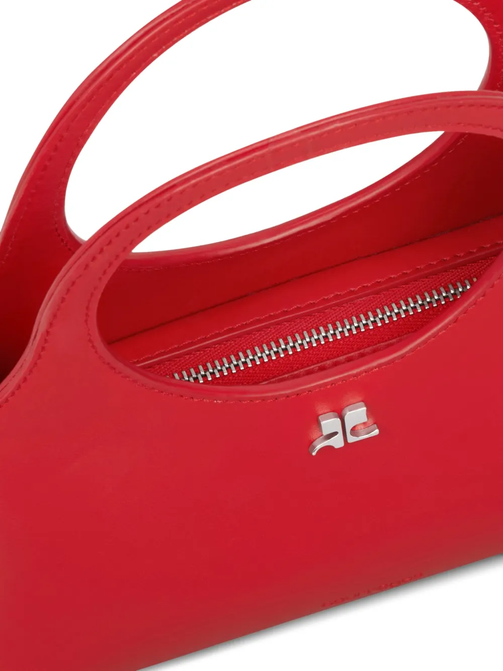 Shop Courrèges Mini Holy Day Tote Bag In Rot