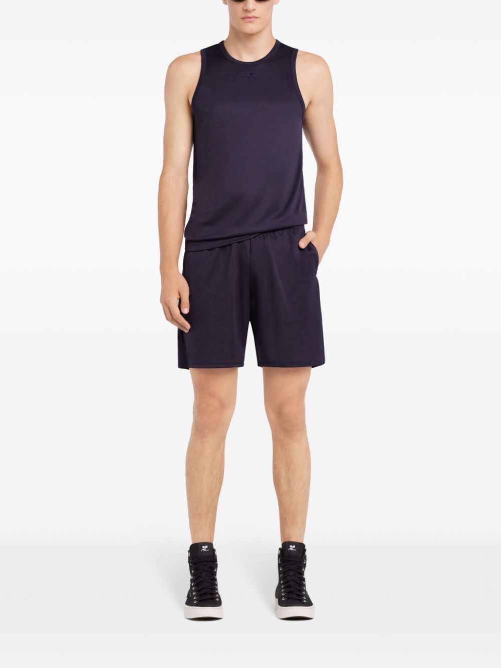 Courrèges Jersey trainingsshorts - Blauw