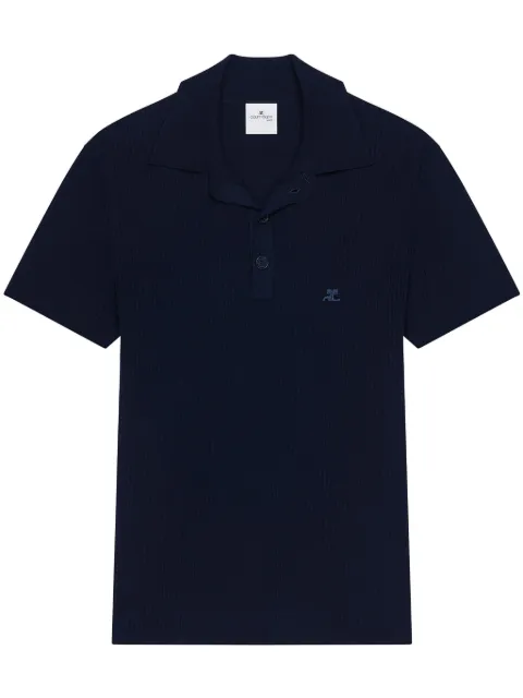 Courrèges ribbed polo shirt