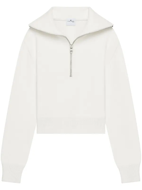 Courrèges Trucker Jumper | White | FARFETCH IN