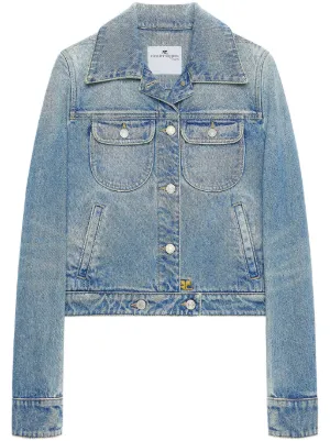 Courrèges デニムジャケット ブラック 46 DENIM TRUCKER JACKET - courrèges (クレージュ)