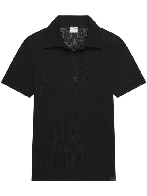 Courrèges mesh polo shirt