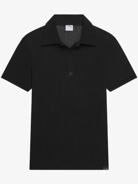 Courrèges Poloshirt aus Mesh