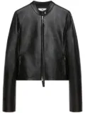 Courrèges leather jacket - Black