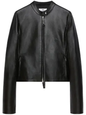 【新品タグ付き】クレージュ Courrèges 羊革 レザージャケット 38 Courreges - クレージュ ジャケット レザージャケット ゴールド