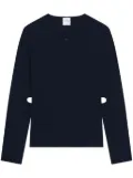 Courrèges cut-out knit sweater - Blue