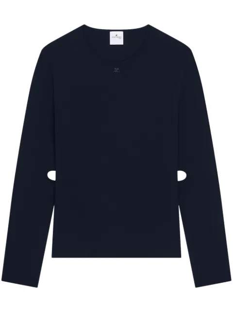 Courrèges suéter con aberturas