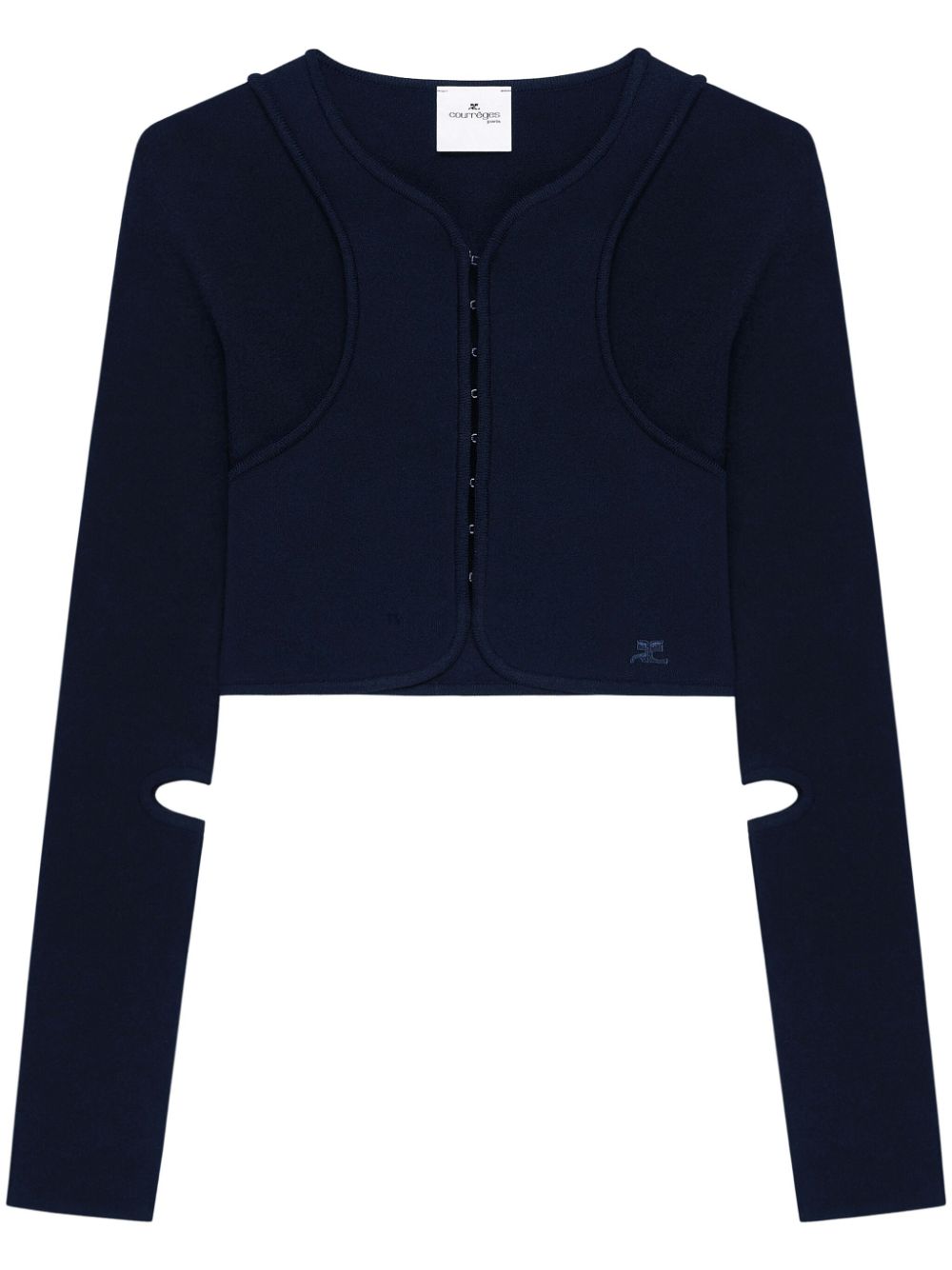 Courrèges scuba cardigan