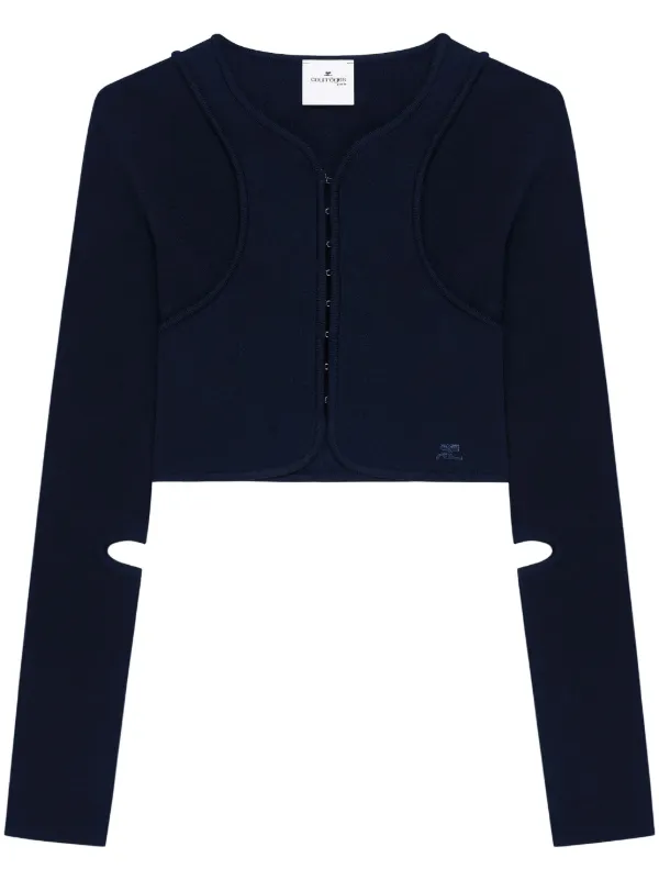 Courrèges Scuba Cardigan in Blue