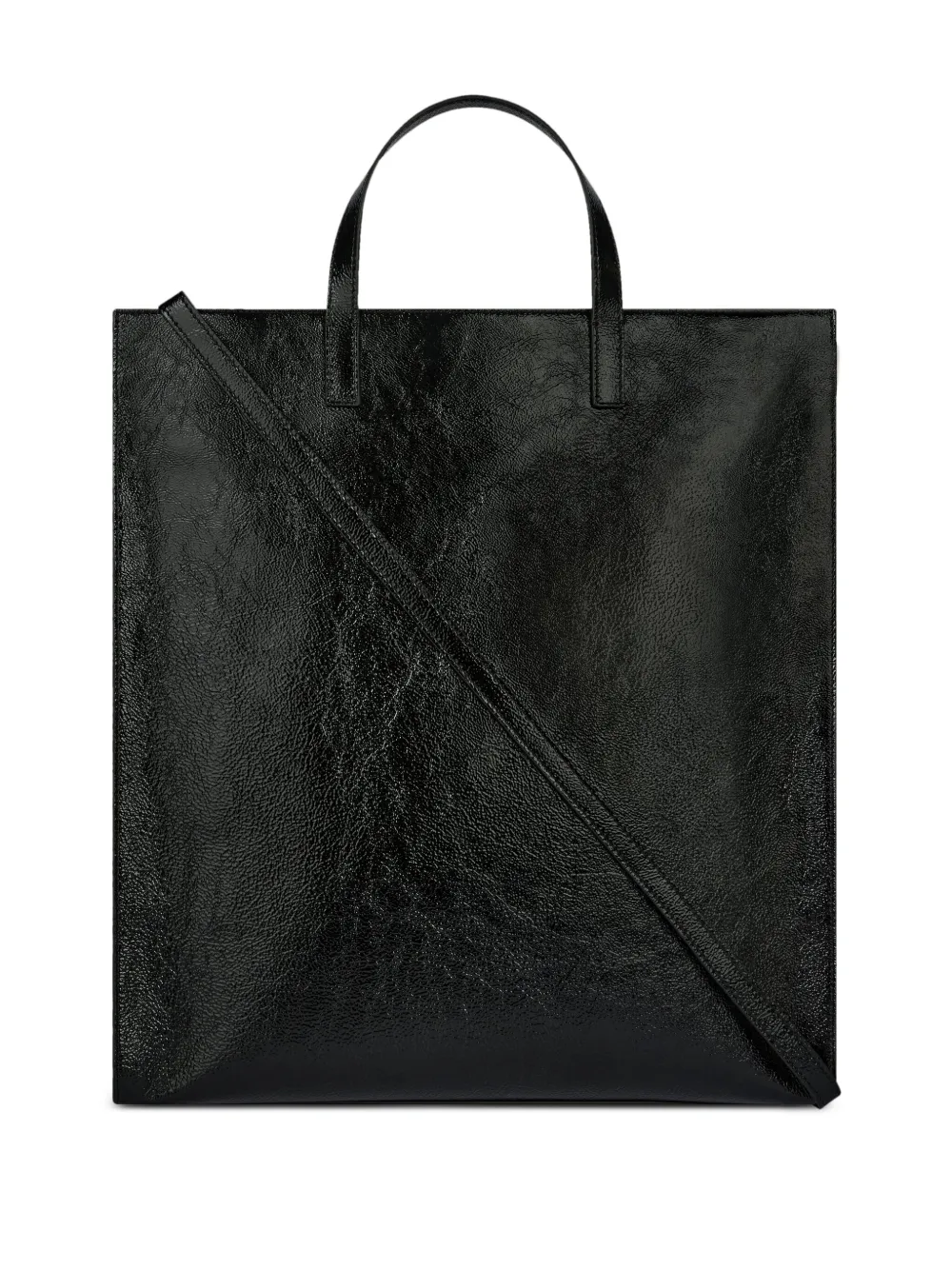 Shop Courrèges Naplack Tote Bag In Black