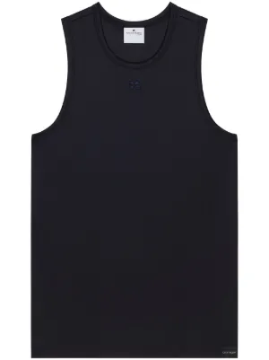 Marine Serre Crescent Moon-embroidered Tank Top | Black | FARFETCH