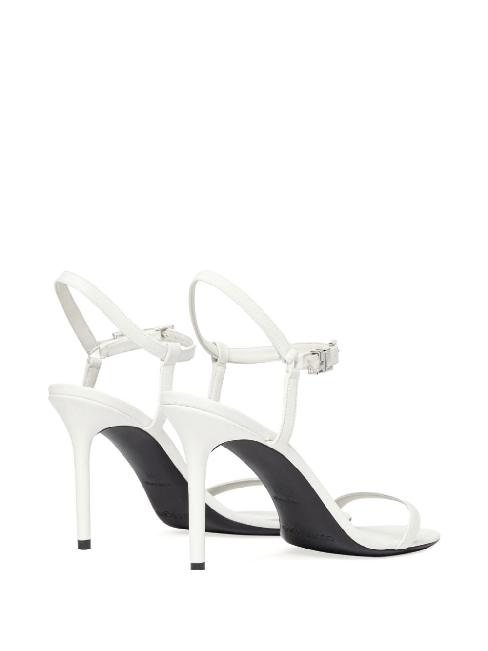 Courrèges leather sandals White