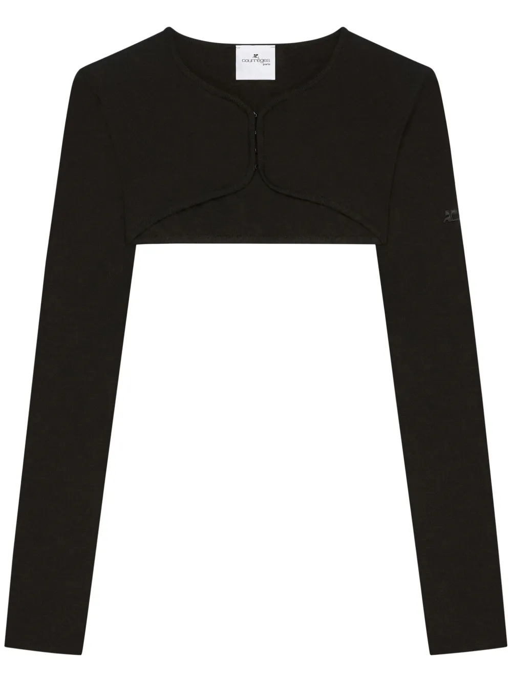 Courrèges Cropped vest Zwart