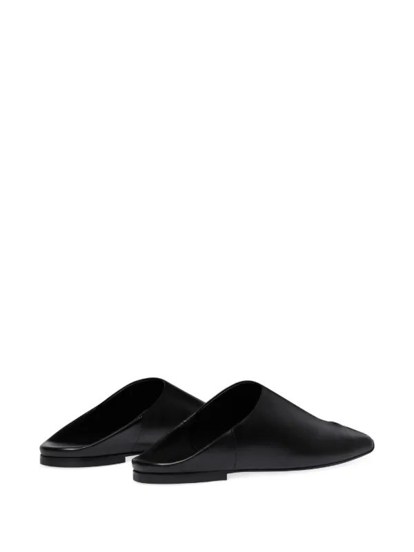 【関税込み】Courreges ブラック Heritage レザー ミュール Courrèges Heritage ミュール | ブラック | FARFETCH JP