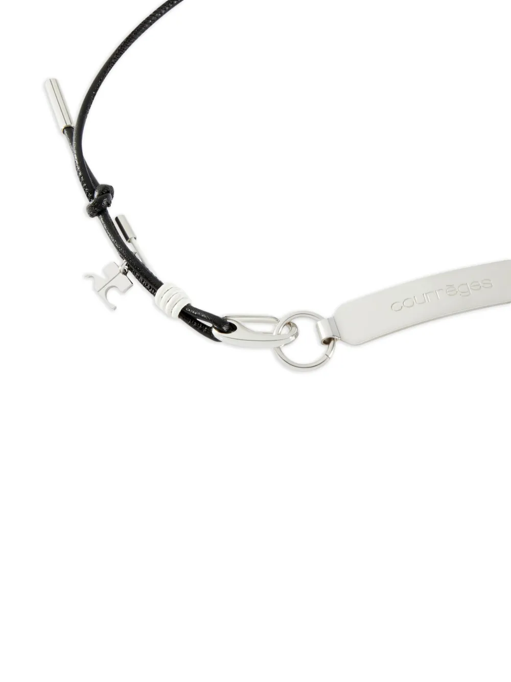 Courrèges Touw choker - Zilver